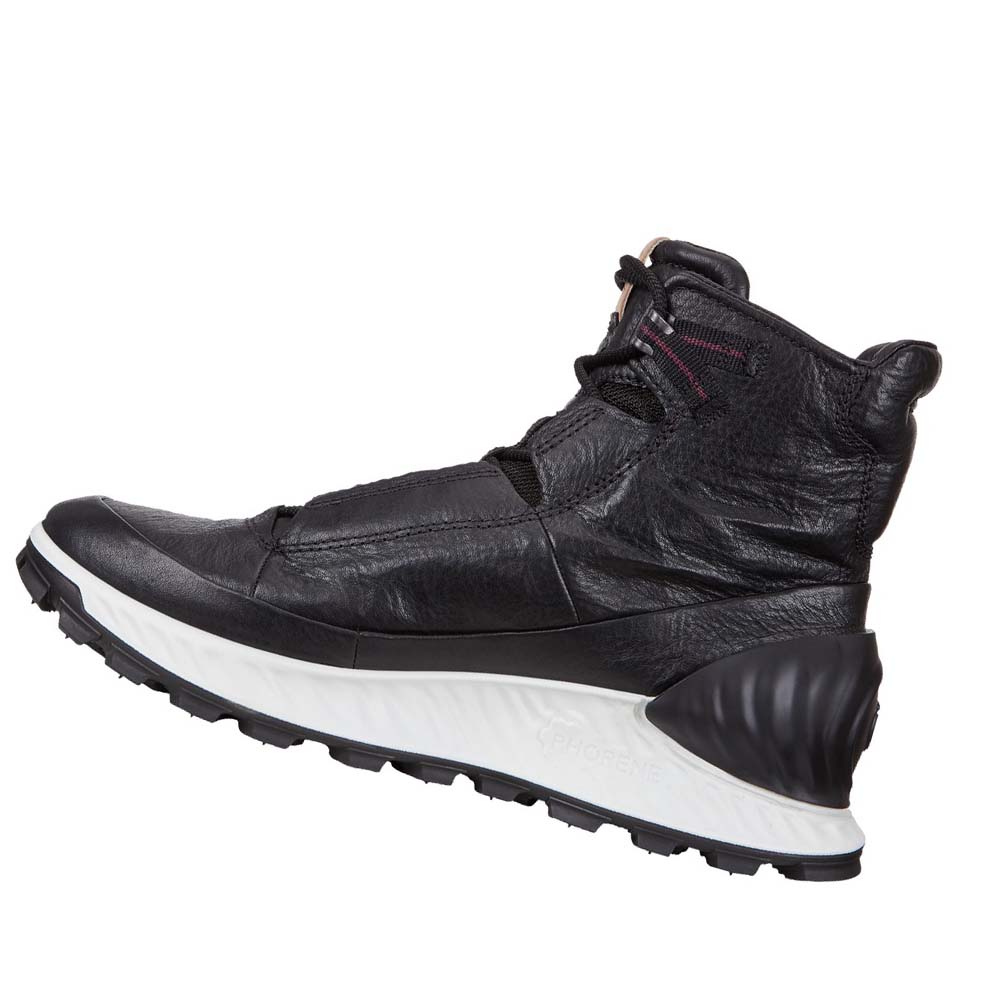 Men's Ecco Exostrike Mid Boots Black | Canada 440GSO